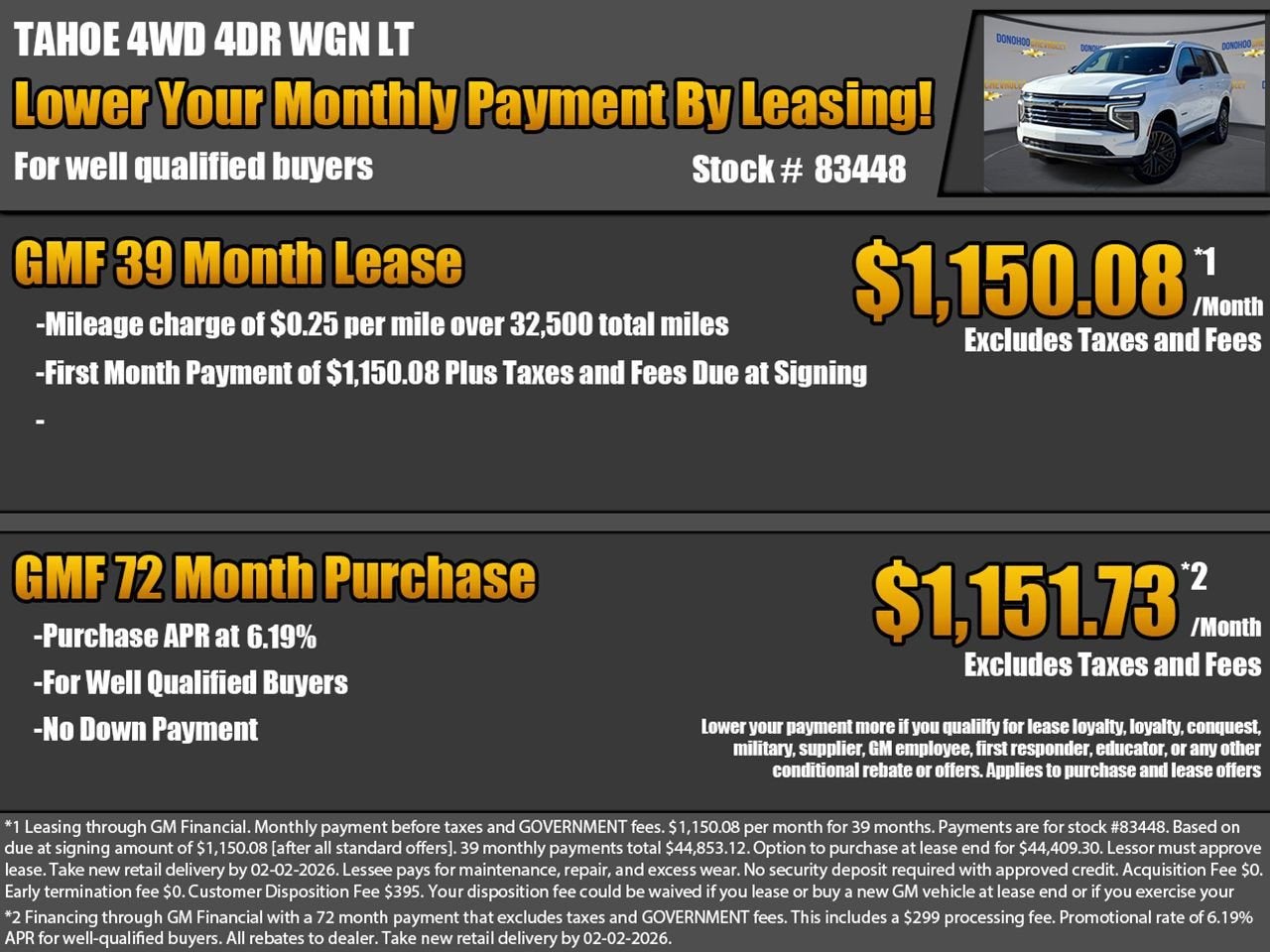 2026 Chevrolet Tahoe LT