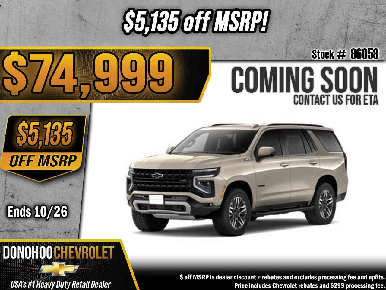 2027 Chevrolet Tahoe Z71