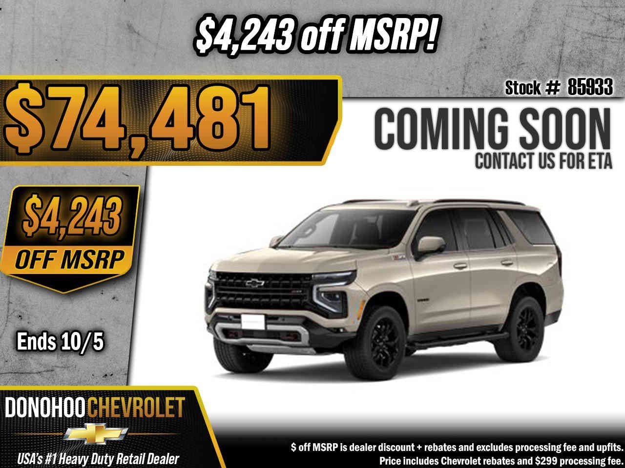 2027 Chevrolet Tahoe Z71