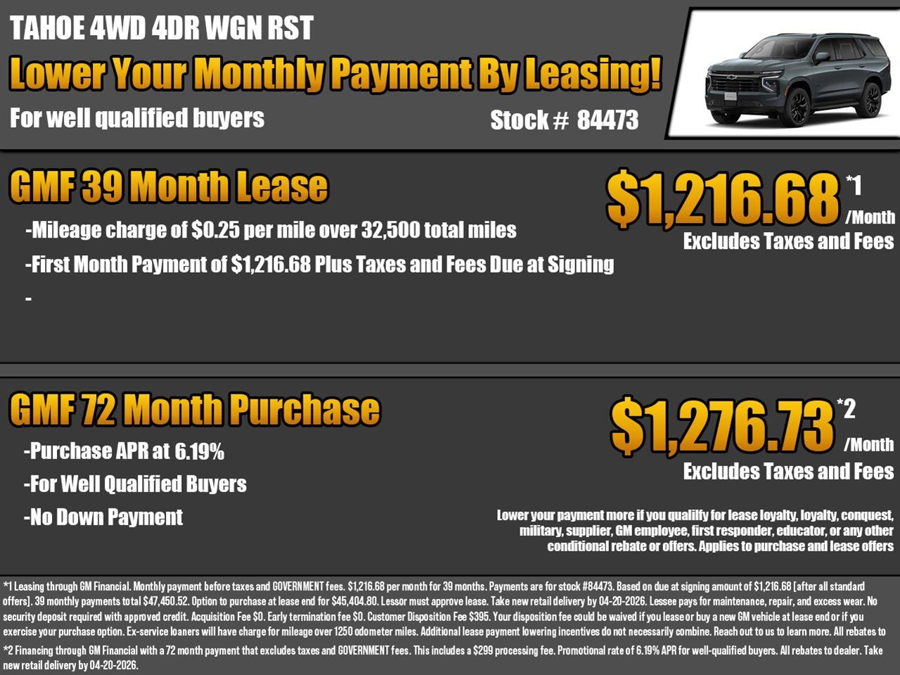 2026 Chevrolet Tahoe RST