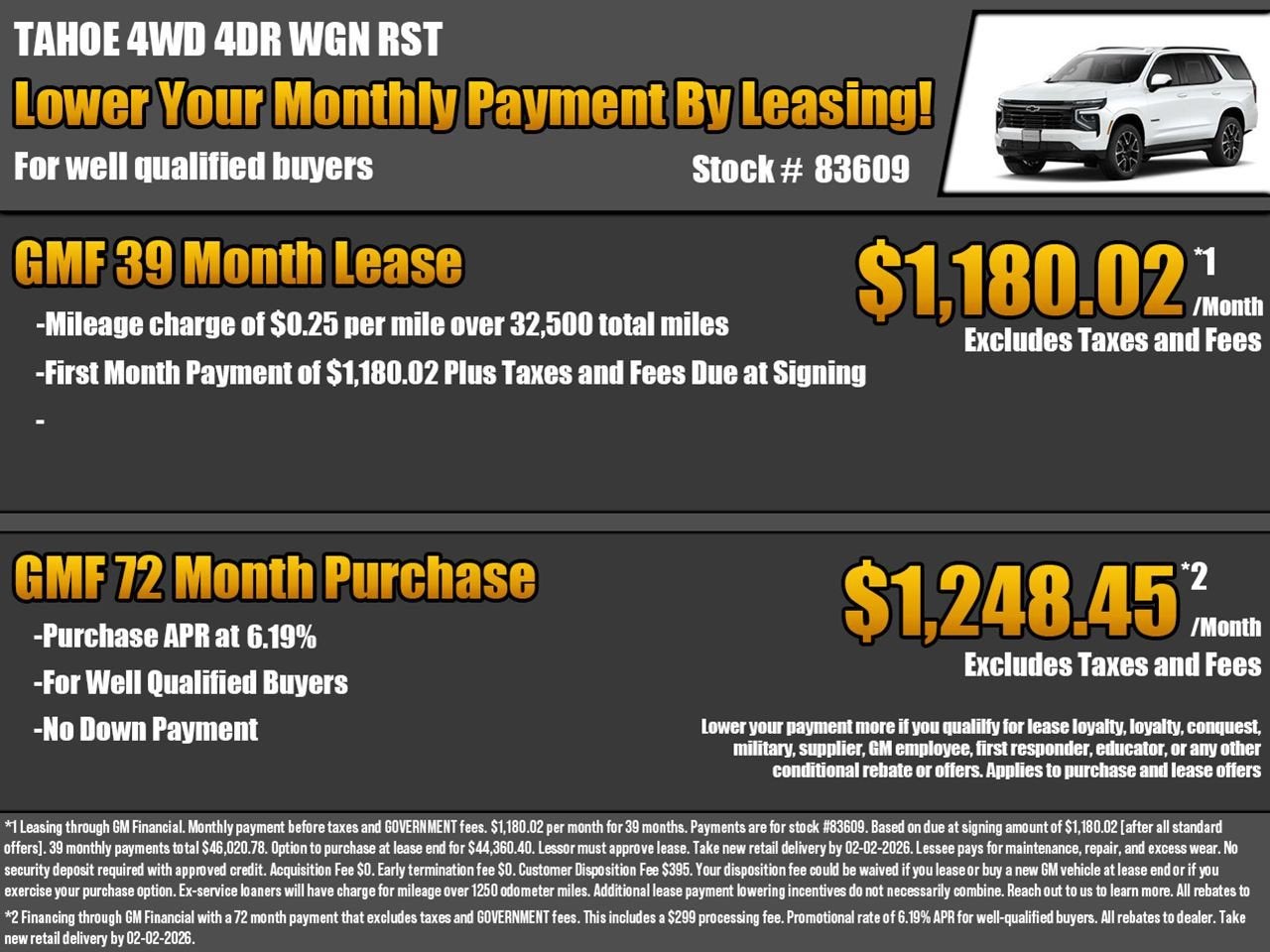 2026 Chevrolet Tahoe RST