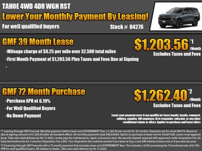 2026 Chevrolet Tahoe RST