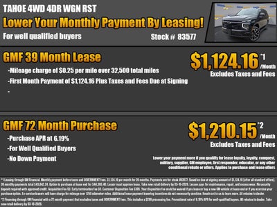 2026 Chevrolet Tahoe RST