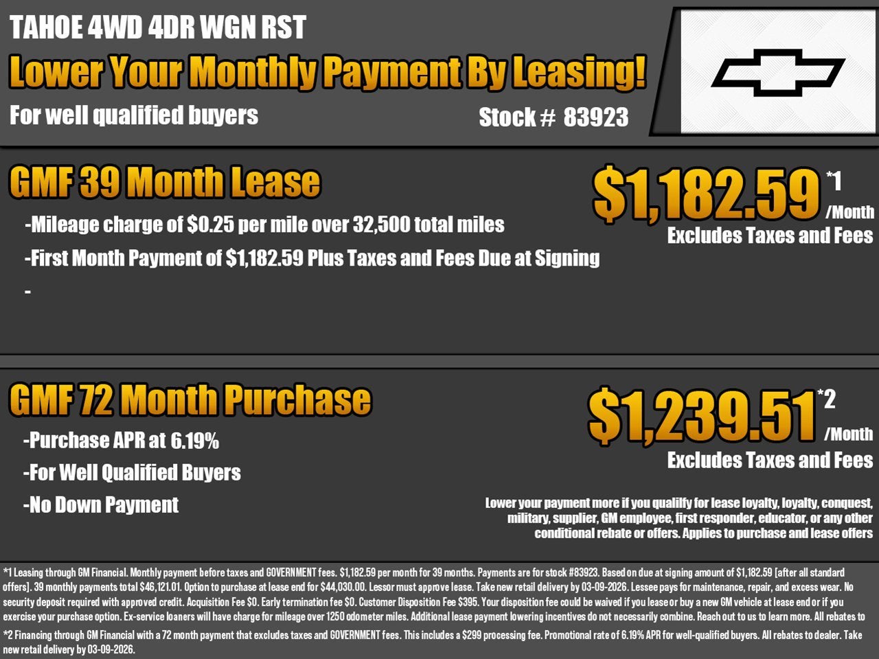 2026 Chevrolet Tahoe RST