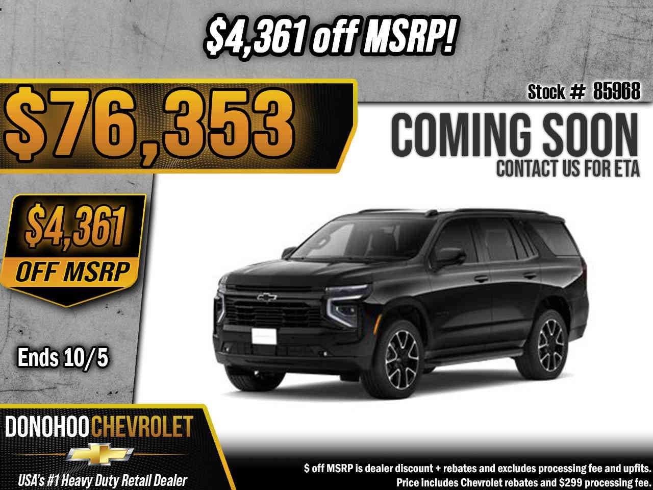 2027 Chevrolet Tahoe RST