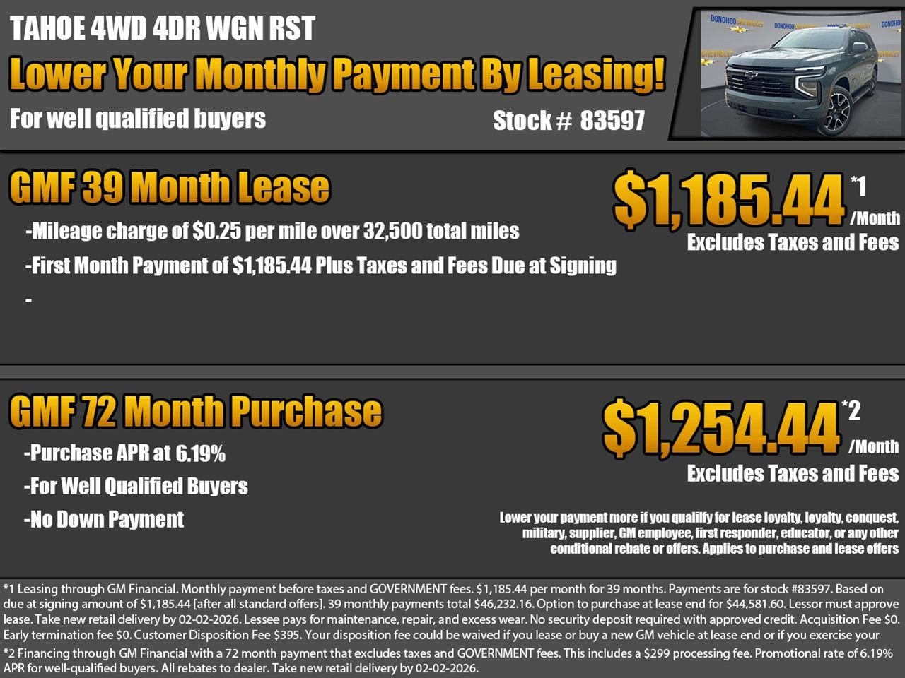 2026 Chevrolet Tahoe RST
