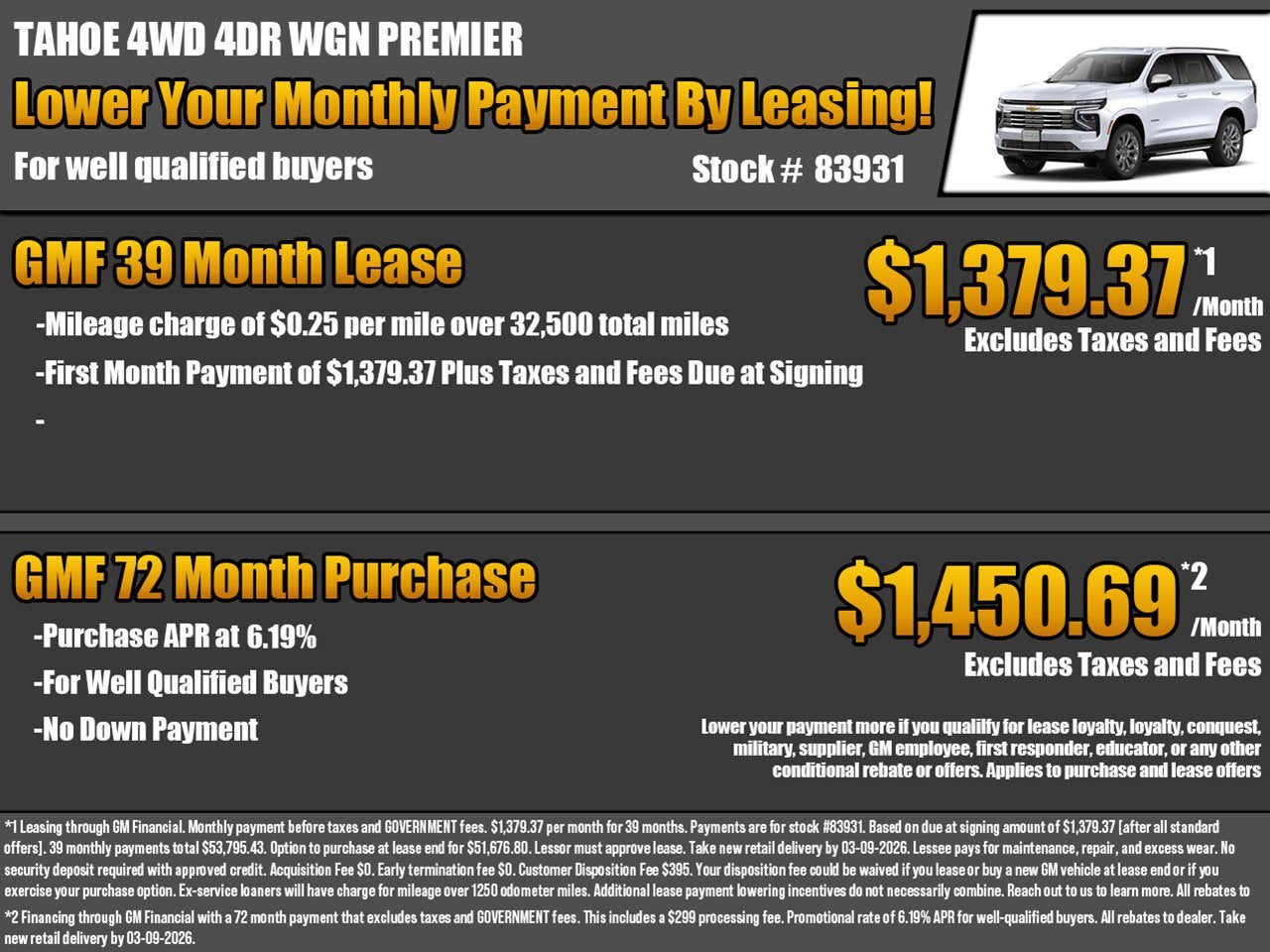 2026 Chevrolet Tahoe Premier