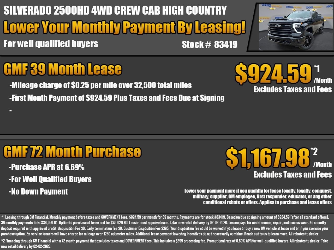 2026 Chevrolet Silverado 2500 HD High Country