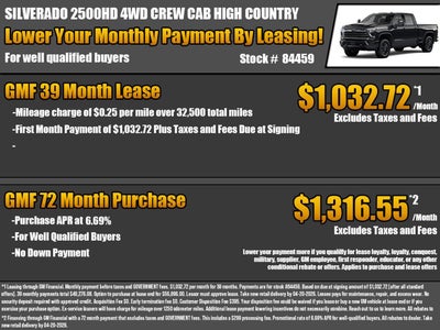 2026 Chevrolet Silverado 2500 HD High Country