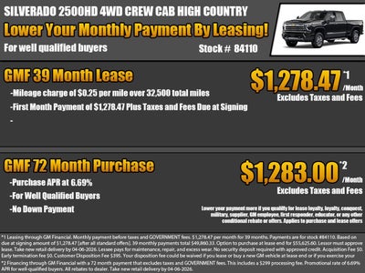 2026 Chevrolet Silverado 2500 HD High Country