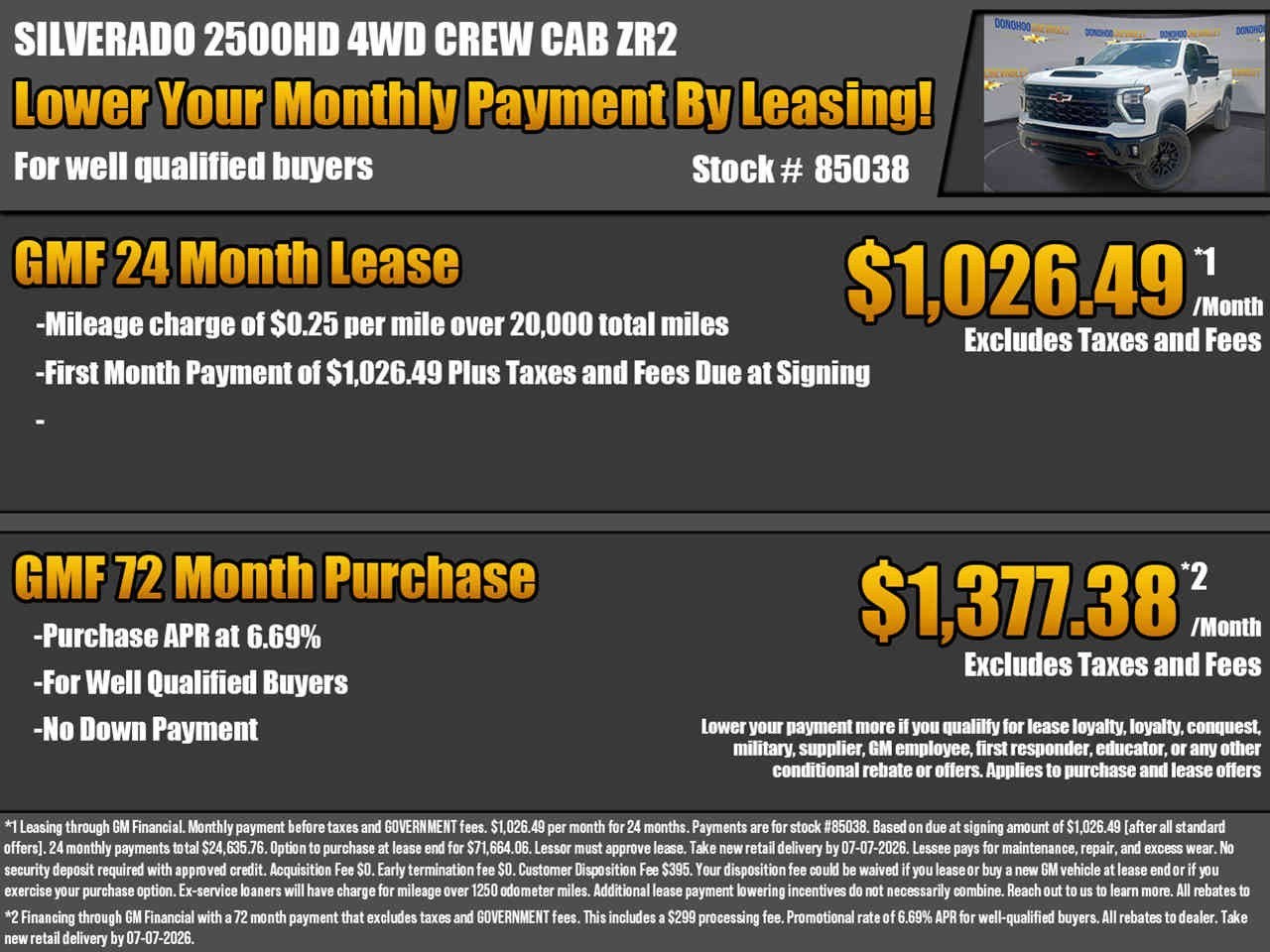 2026 Chevrolet Silverado 2500 HD ZR2