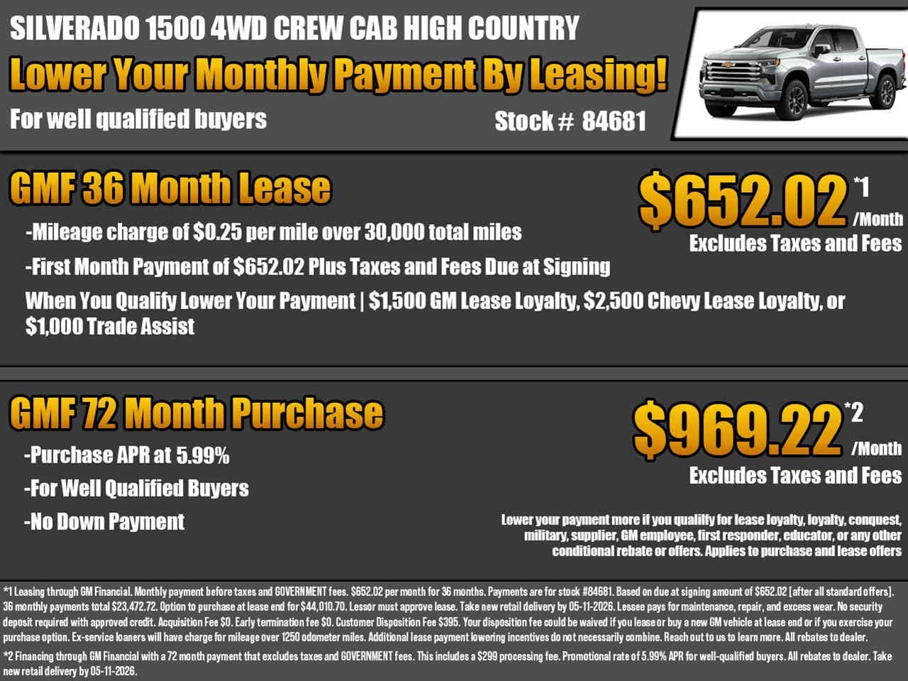 2026 Chevrolet Silverado 1500 High Country