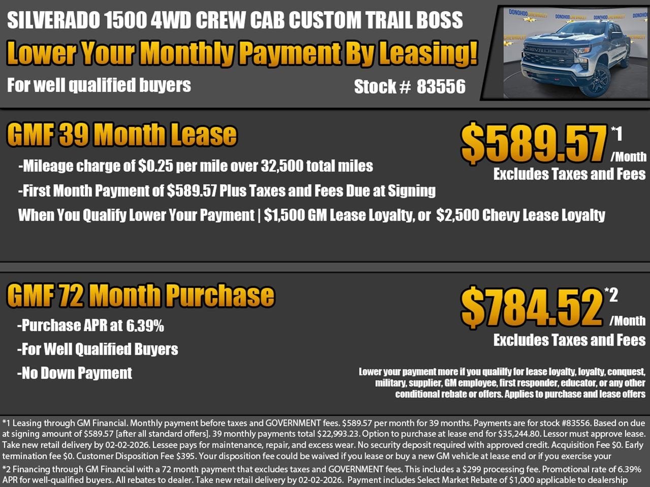2026 Chevrolet Silverado 1500 Custom Trail Boss