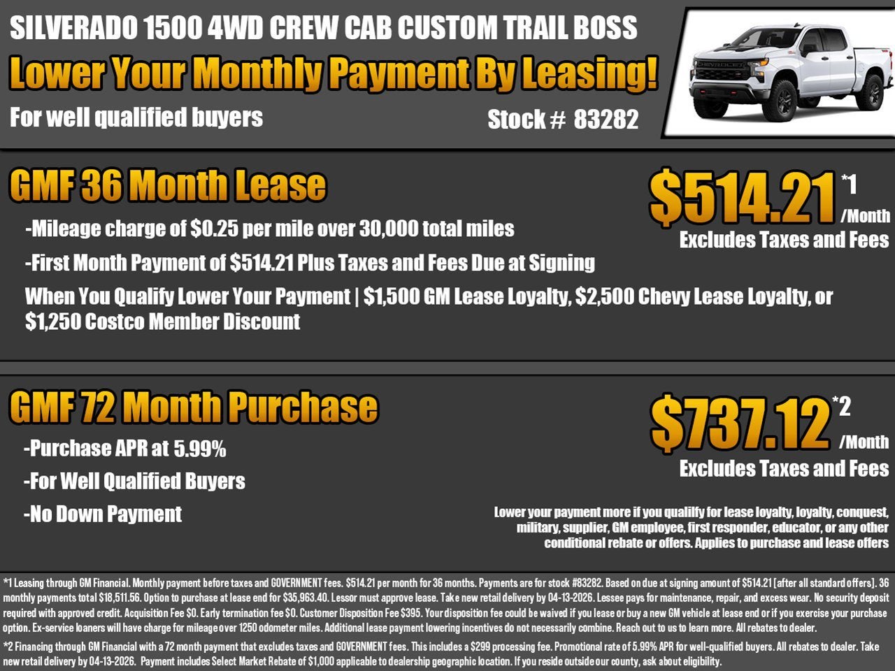 2026 Chevrolet Silverado 1500 Custom Trail Boss