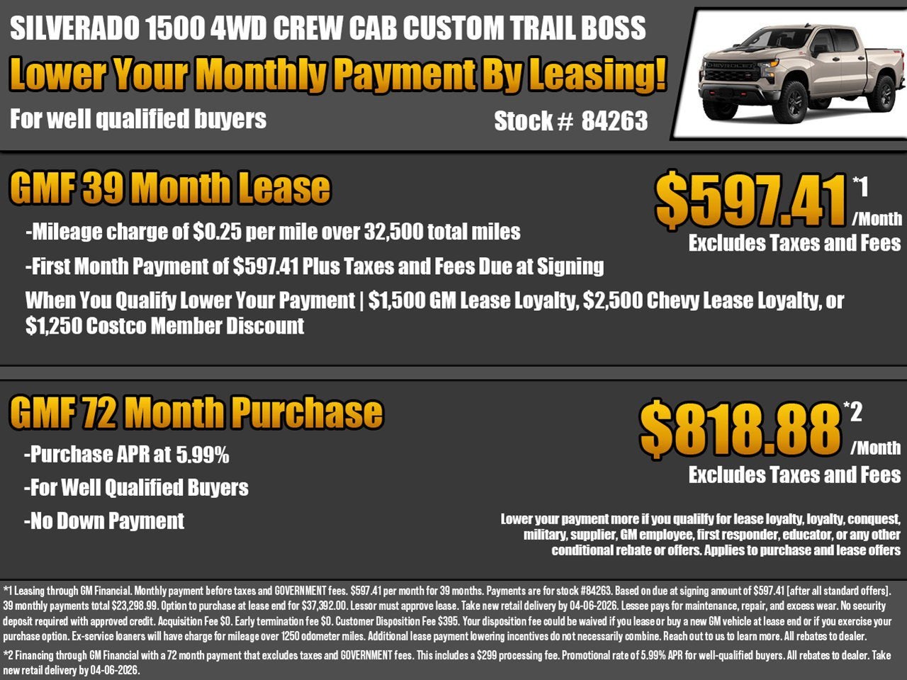 2026 Chevrolet Silverado 1500 Custom Trail Boss