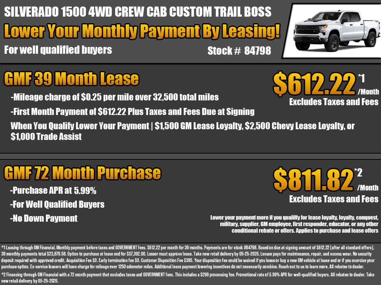 2026 Chevrolet Silverado 1500 Custom Trail Boss