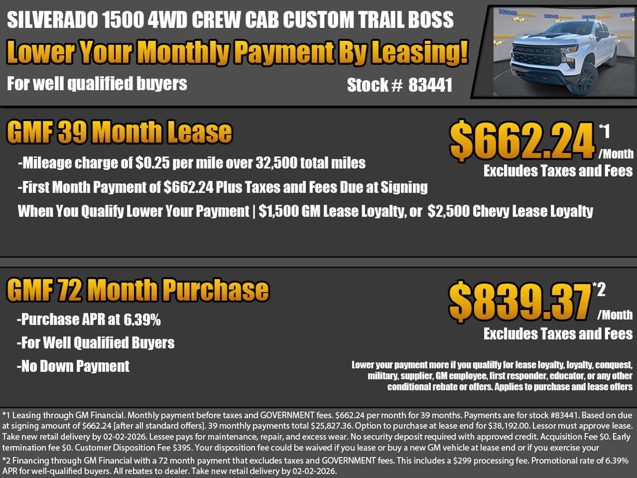 2026 Chevrolet Silverado 1500 Custom Trail Boss