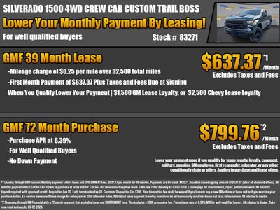 2026 Chevrolet Silverado 1500 Custom Trail Boss