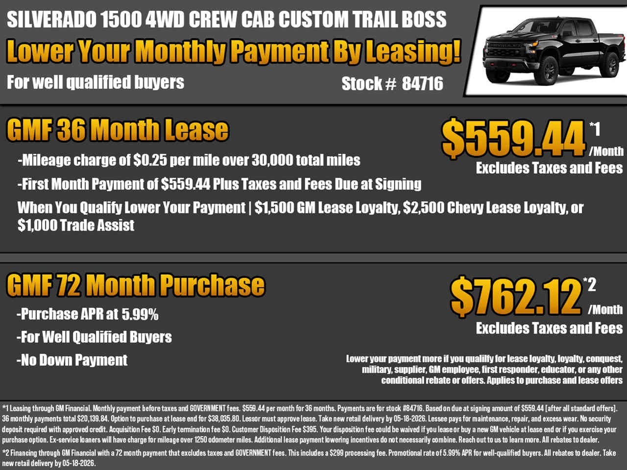2026 Chevrolet Silverado 1500 Custom Trail Boss