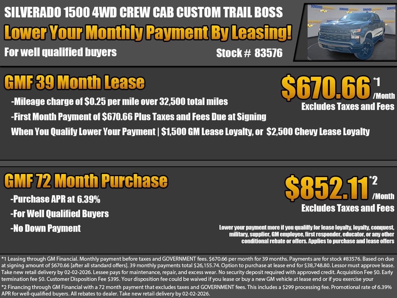 2026 Chevrolet Silverado 1500 Custom Trail Boss