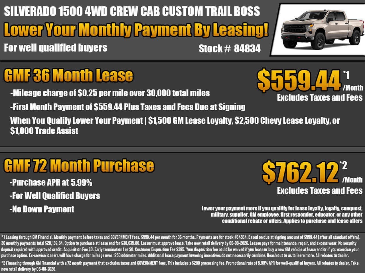 2026 Chevrolet Silverado 1500 Custom Trail Boss