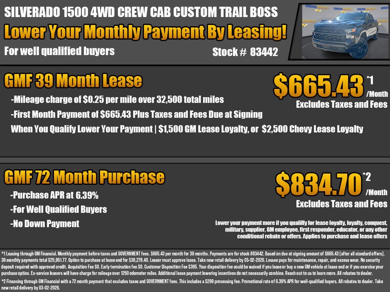 2026 Chevrolet Silverado 1500 Custom Trail Boss