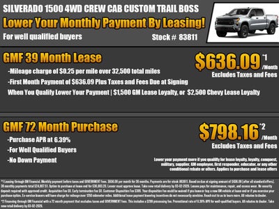 2026 Chevrolet Silverado 1500 Custom Trail Boss