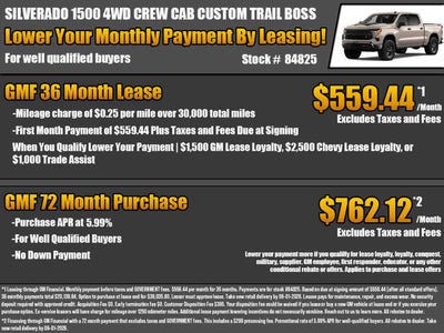2026 Chevrolet Silverado 1500 Custom Trail Boss