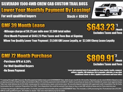 2026 Chevrolet Silverado 1500 Custom Trail Boss