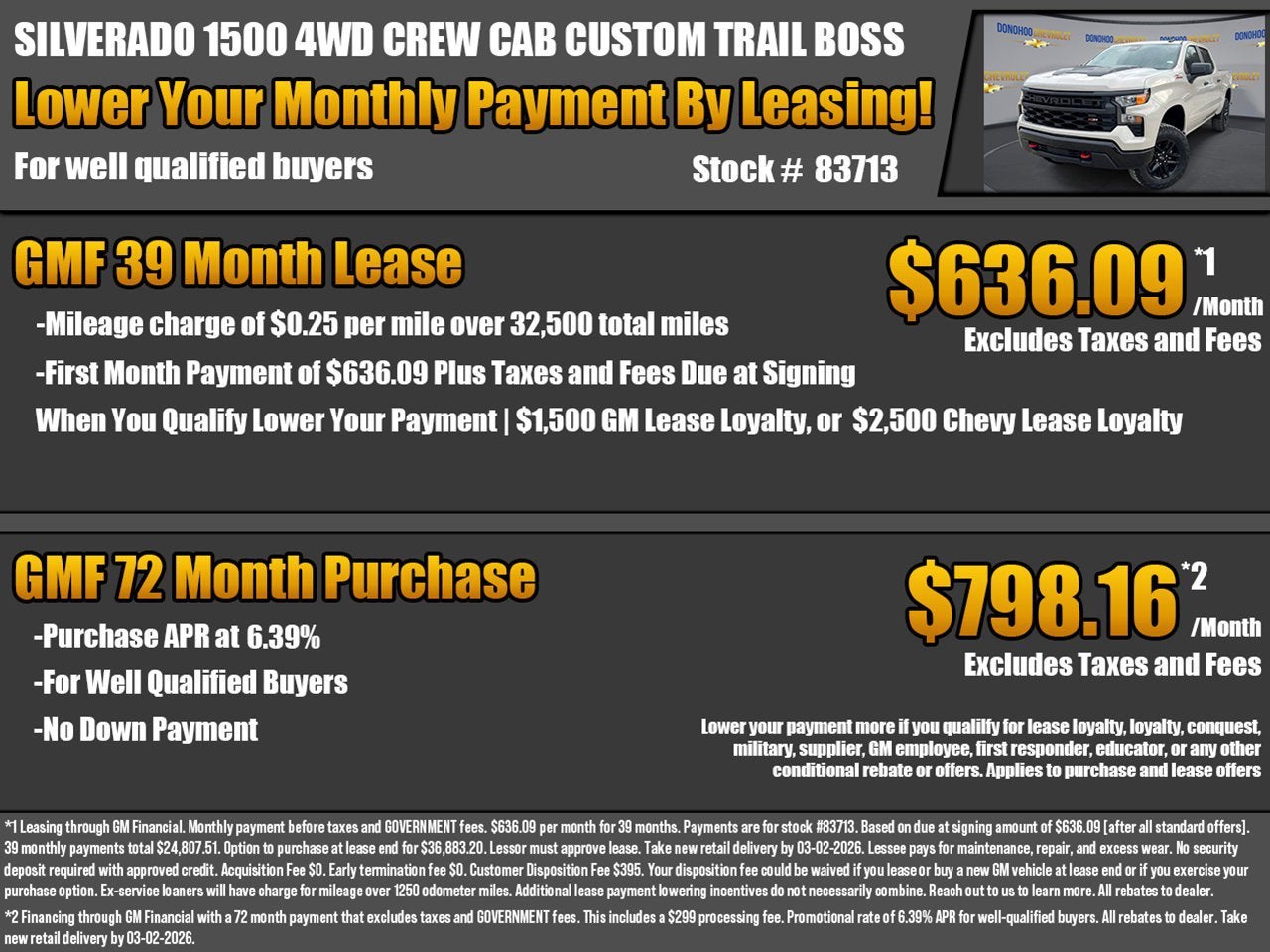 2026 Chevrolet Silverado 1500 Custom Trail Boss