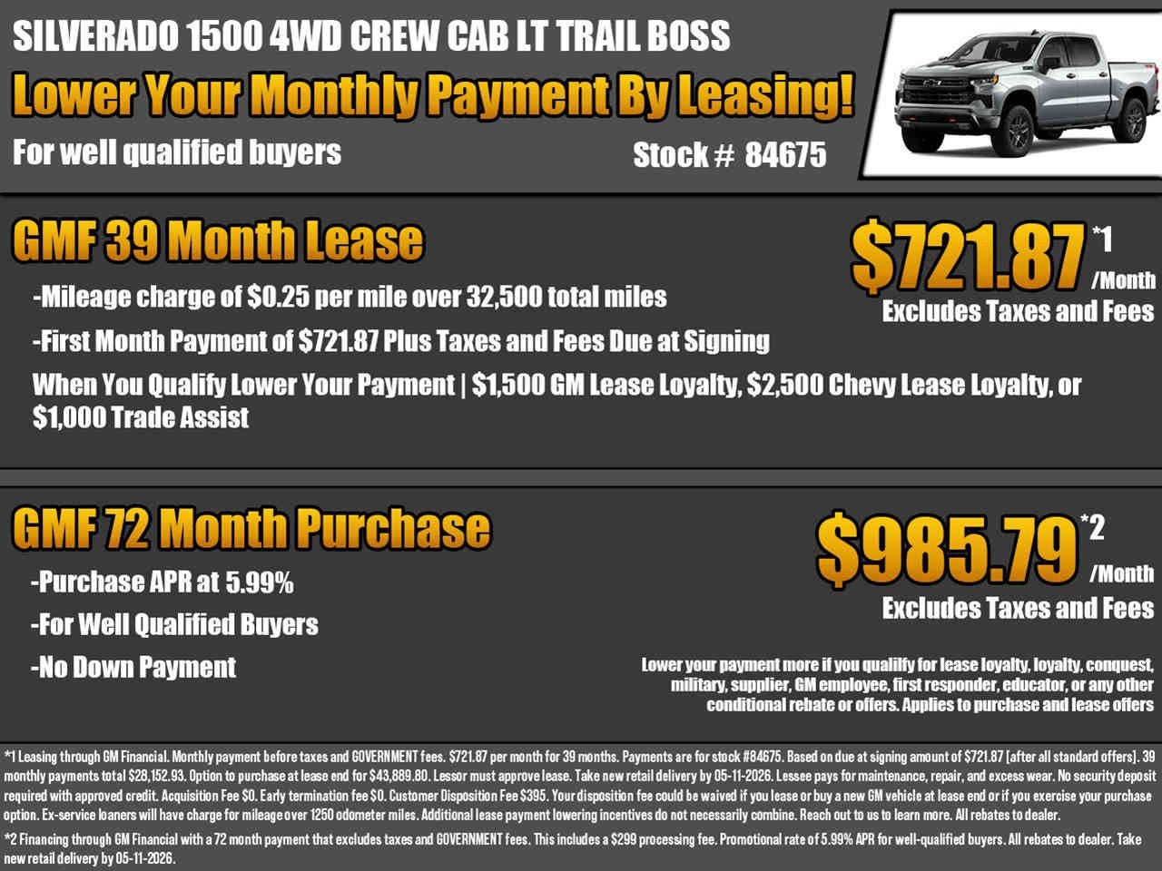 2026 Chevrolet Silverado 1500 LT Trail Boss