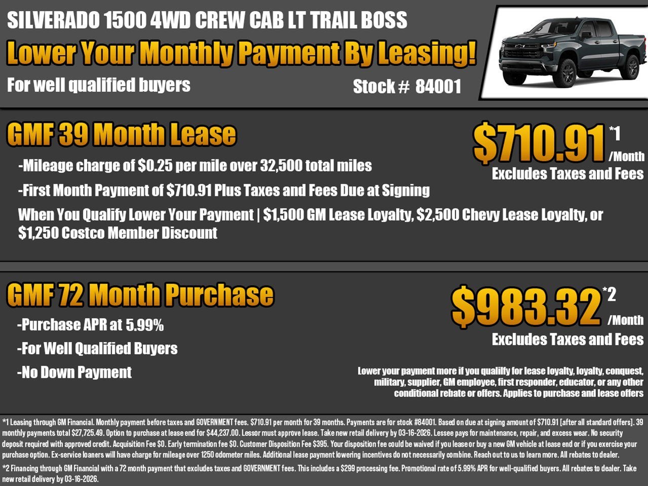 2026 Chevrolet Silverado 1500 LT Trail Boss