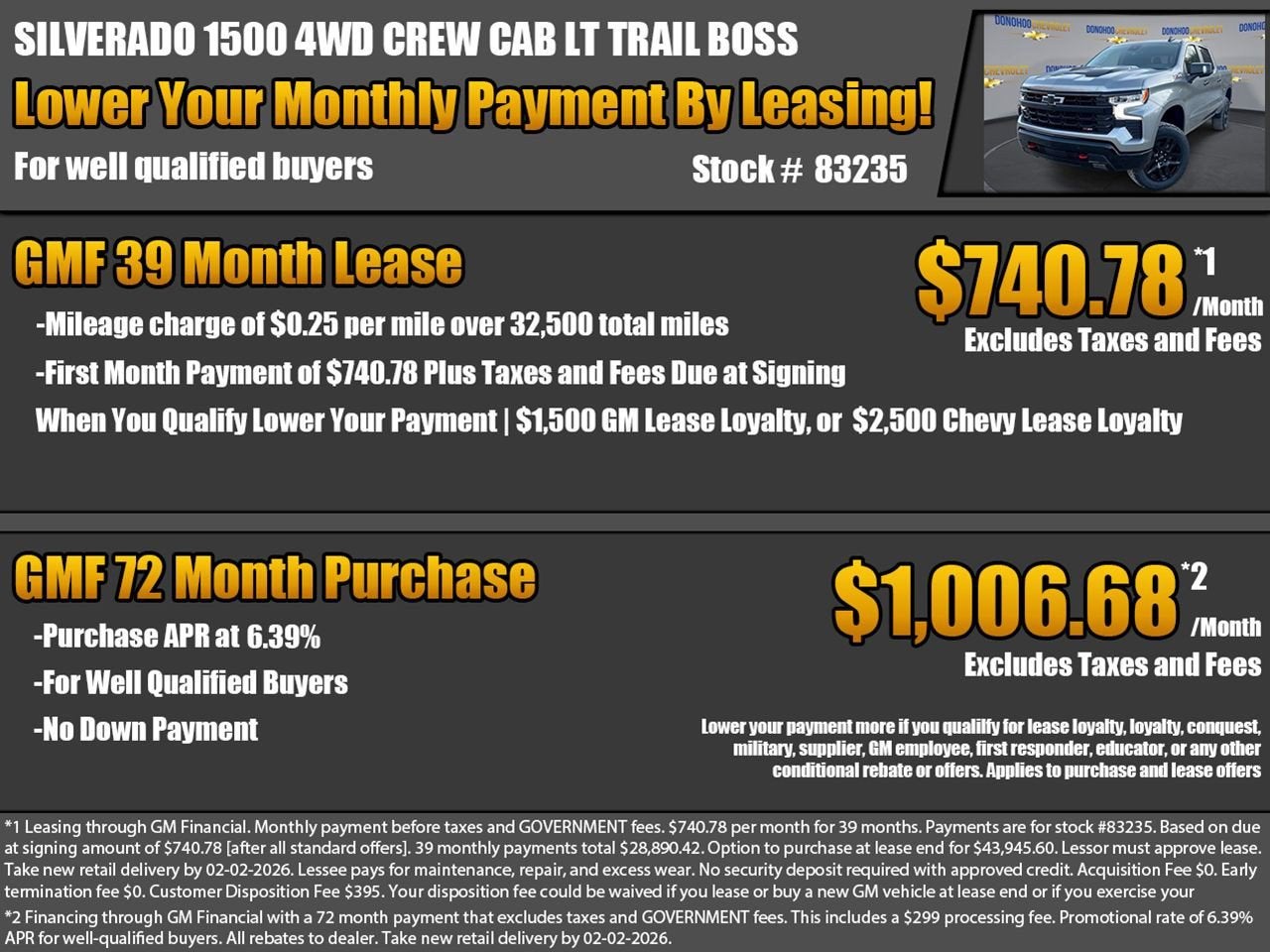 2026 Chevrolet Silverado 1500 LT Trail Boss