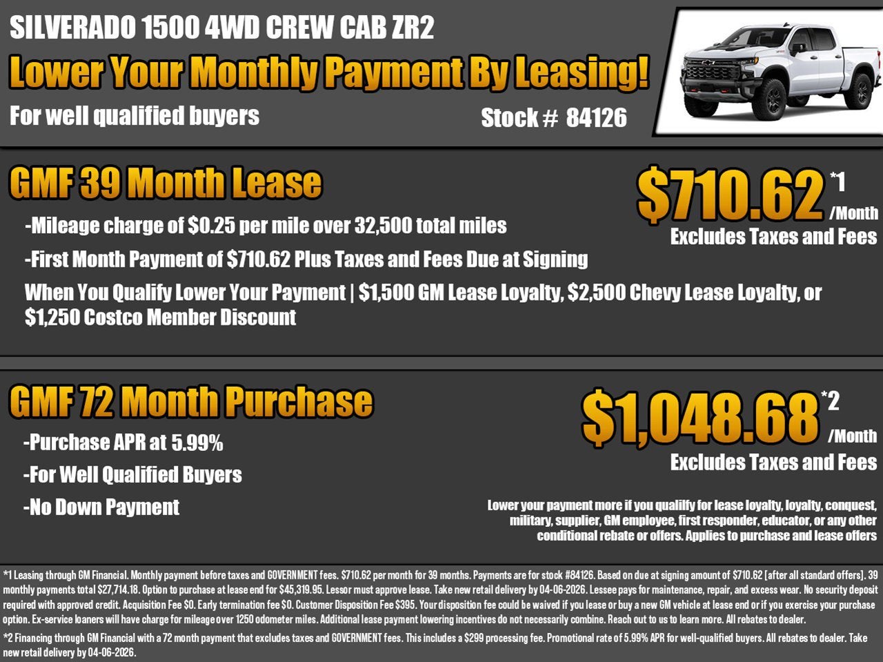 2026 Chevrolet Silverado 1500 ZR2