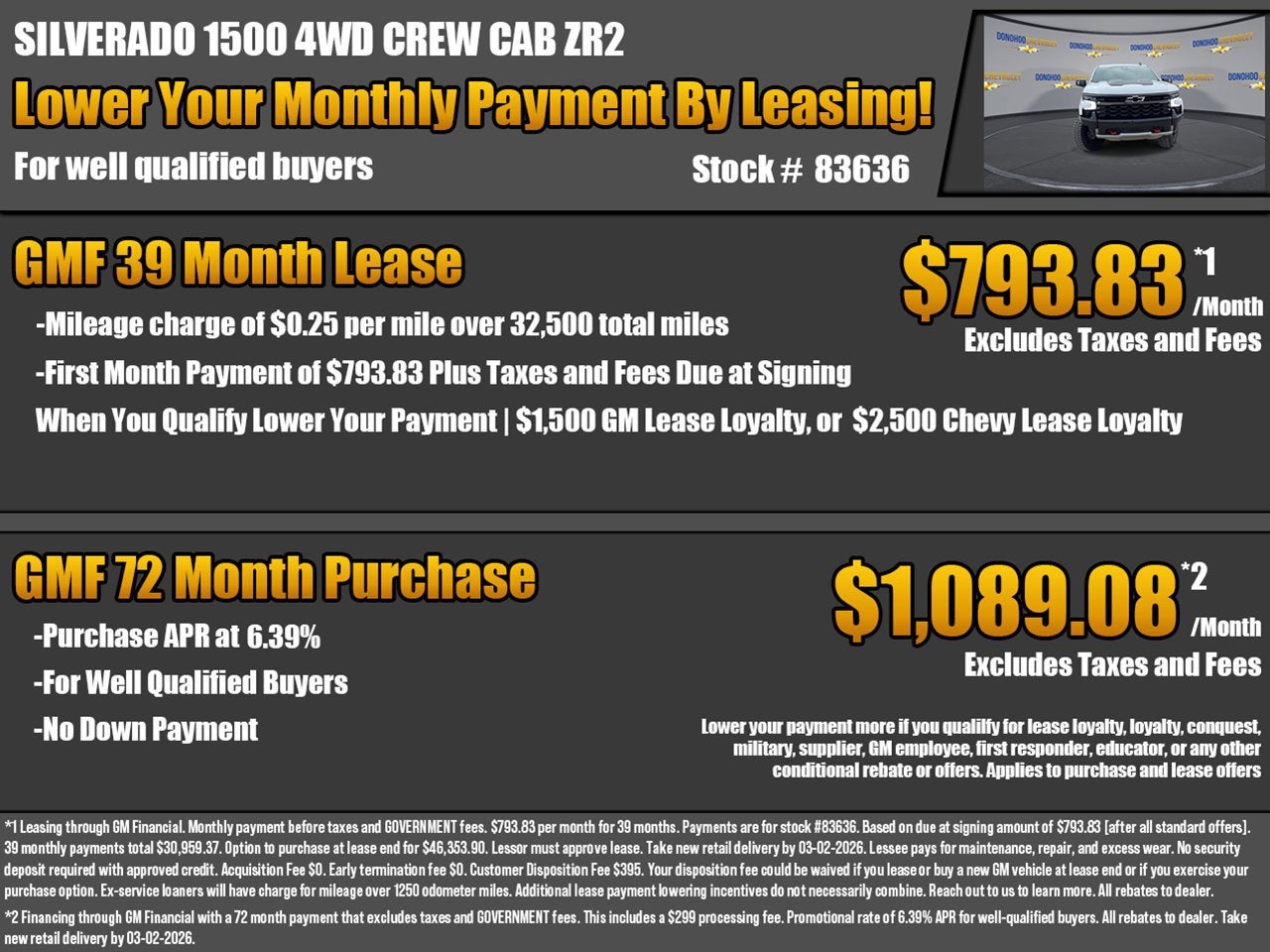 2026 Chevrolet Silverado 1500 ZR2