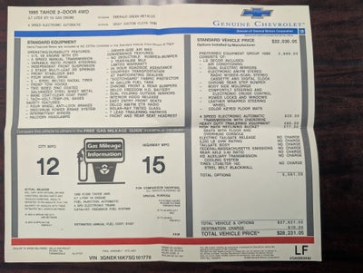 1995 Chevrolet Tahoe Base