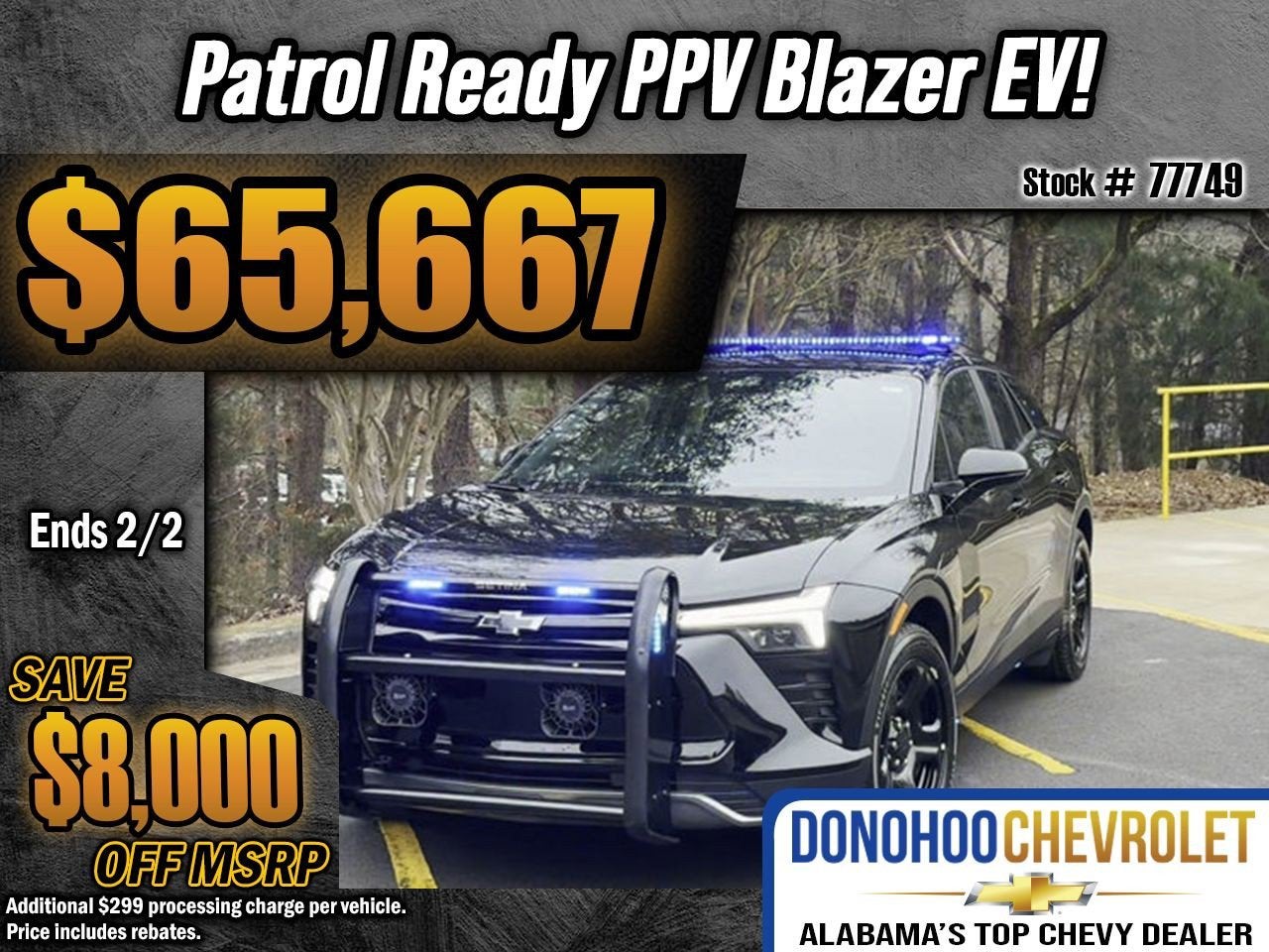 2025 Chevrolet Blazer EV Police Package AWD 2FL Police