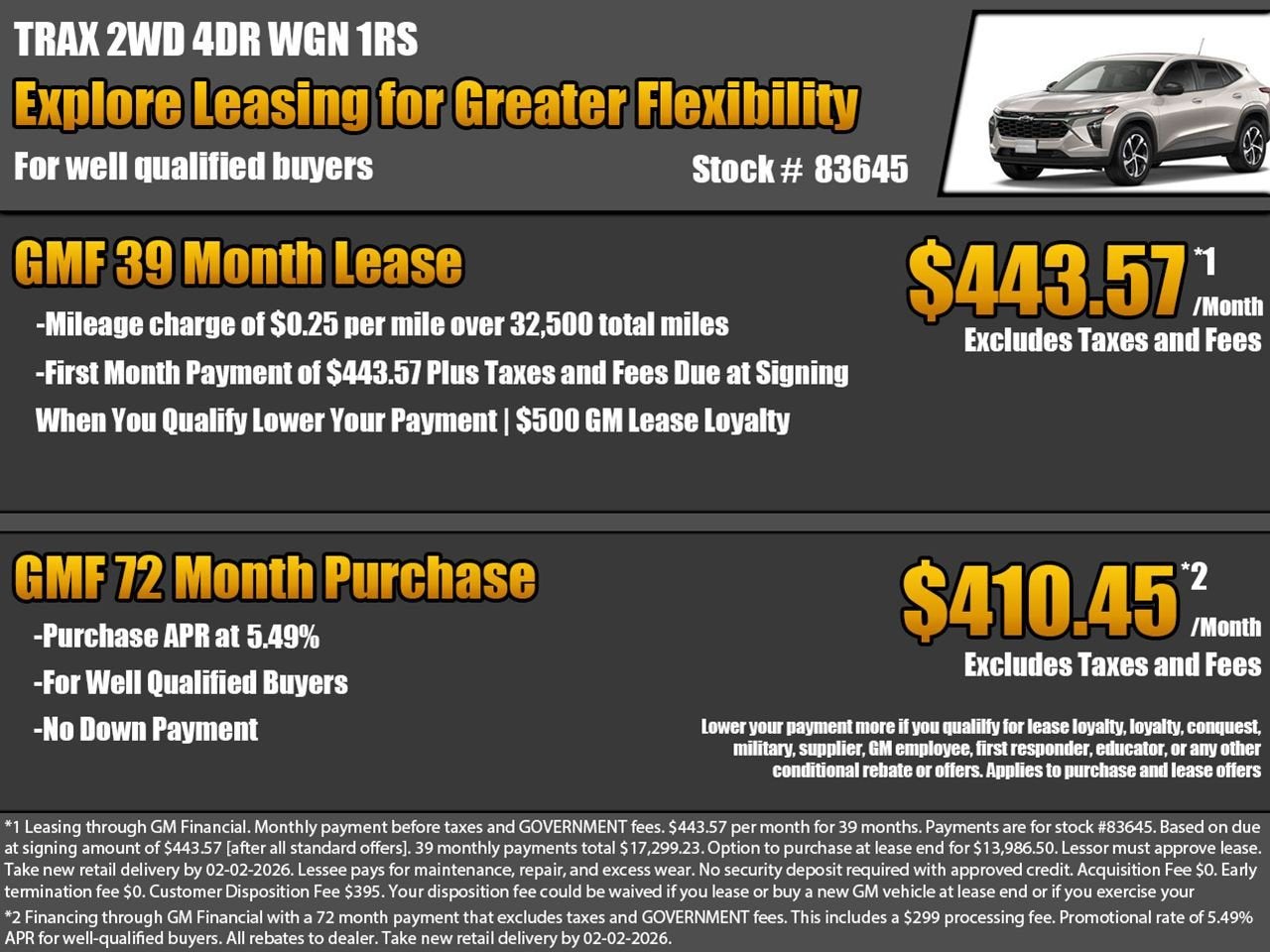 2026 Chevrolet Trax 1RS