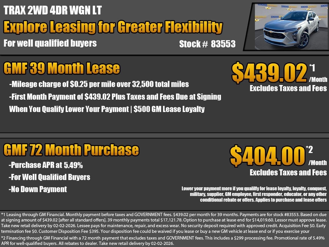 2026 Chevrolet Trax LT