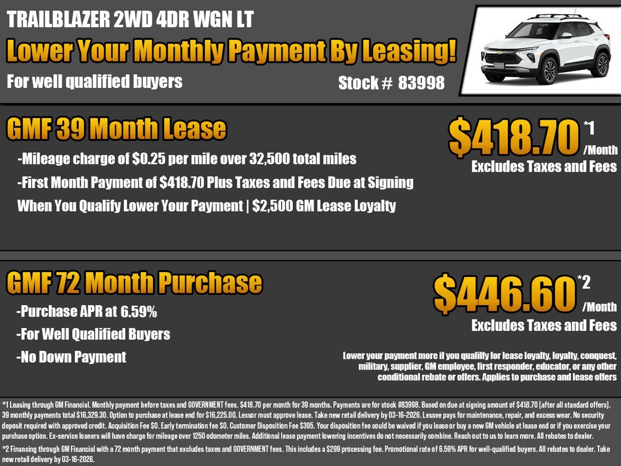 2026 Chevrolet Trailblazer LT