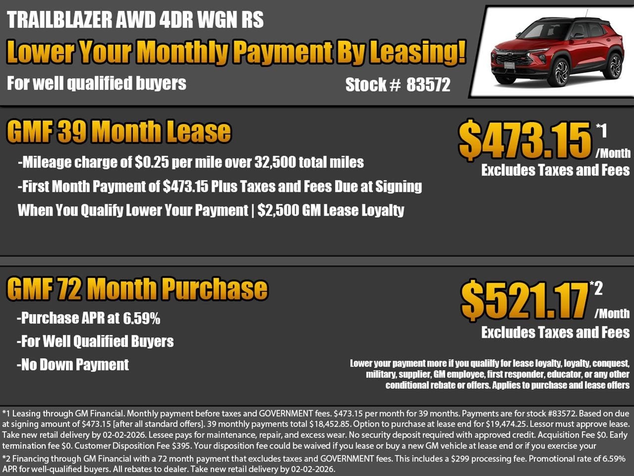 2026 Chevrolet Trailblazer RS