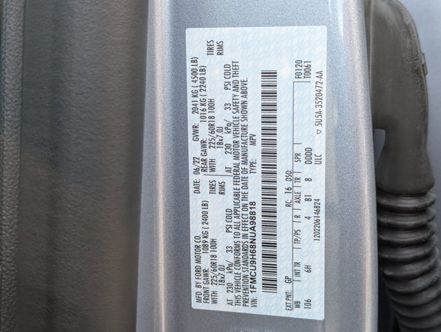 2022 Ford Escape SEL