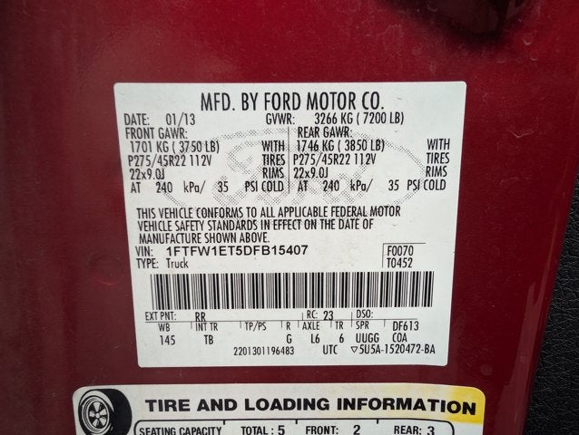 2013 Ford F-150 Limited