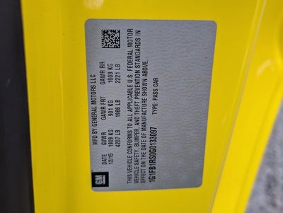 2016 Chevrolet Camaro 1LT