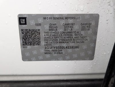 2020 Chevrolet Bolt EV LT