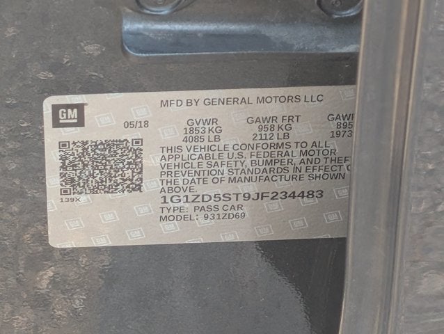 2018 Chevrolet Malibu LT