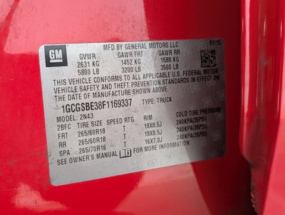 2015 Chevrolet Colorado 2WD LT