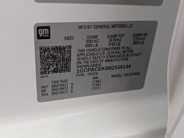 2022 Chevrolet Silverado 1500 LT