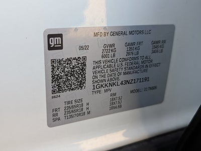 2022 GMC Acadia SLE