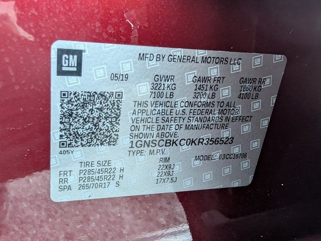 2019 Chevrolet Tahoe LT